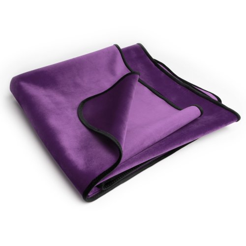 Fascinator Throw Aubergine Microvelvet - Mini