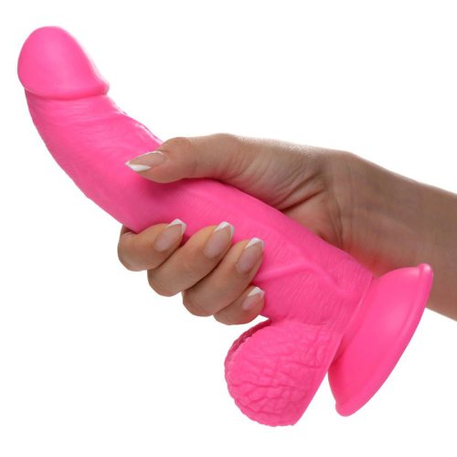 POP 7.5\" Dildo with Balls - Pink