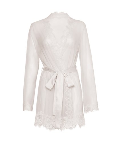 Provence Short Robe - White S/M