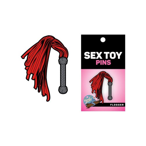 Enamel Pin: Flogger - Red/Black