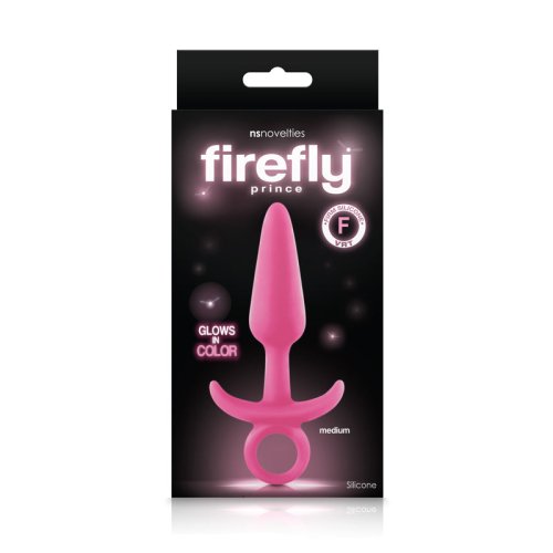 Firefly Prince Med GID Silic Plug - Pnk