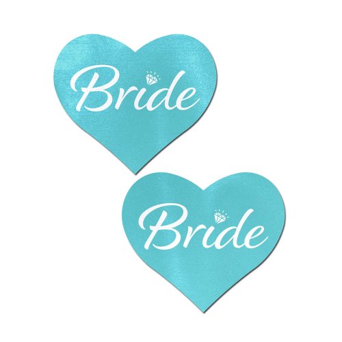 \'Bride\' Heart Pasties - Robin Egg Blue