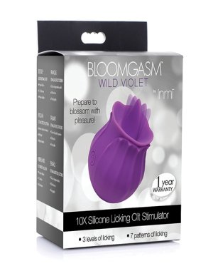 Inmi Bloomgasm Wild Violet 10X Licking Stimulator - Purple