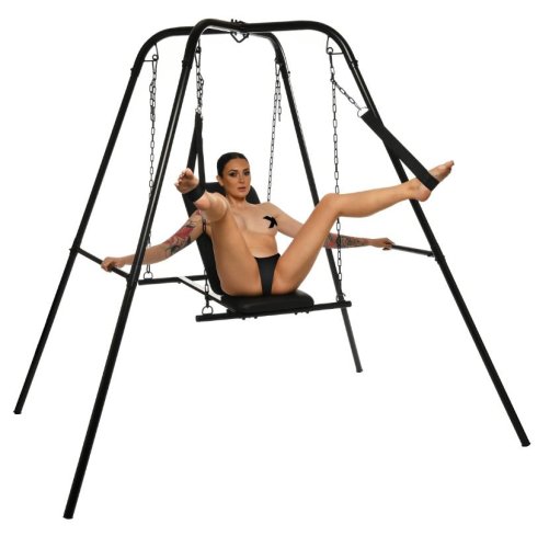 Throne Adjustable Sex Sling With Stand