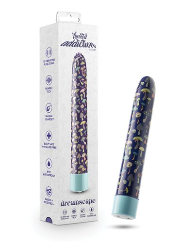 Blush Limited Addiction Dreamscape 7\" Rechargeable Vibe - Blue