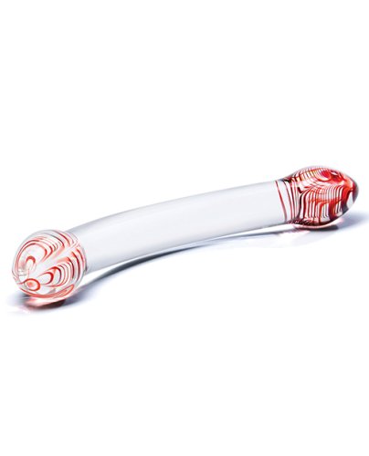 Glas Red Head Double Glass Dildo