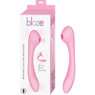 BLAZE BENDABLE SUCTION MASSAGER PINK