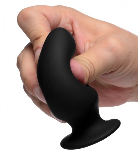 SQUEEZE-IT SILEXPAN ANAL PLUG SMALL BLACK