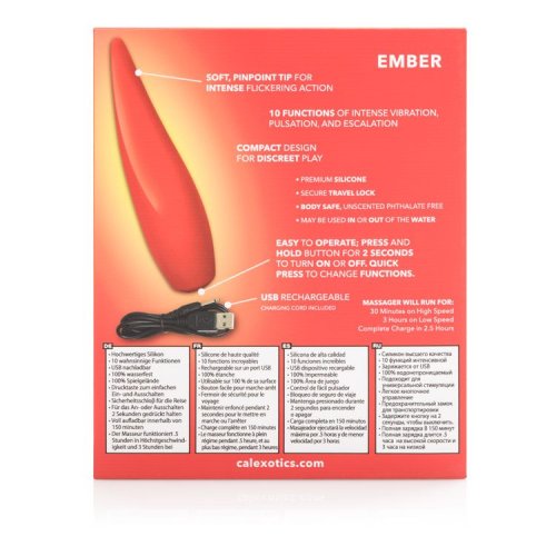 RED HOT EMBER CLITORAL FLICKERING MASSAGER