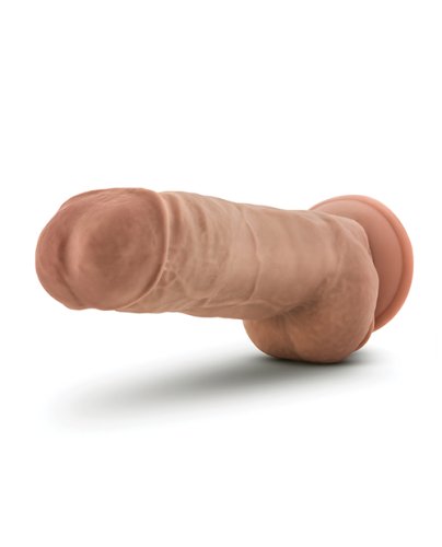 Blush Au Natural 10\" Big Boy Realistic Dildo w/Balls - Mocha