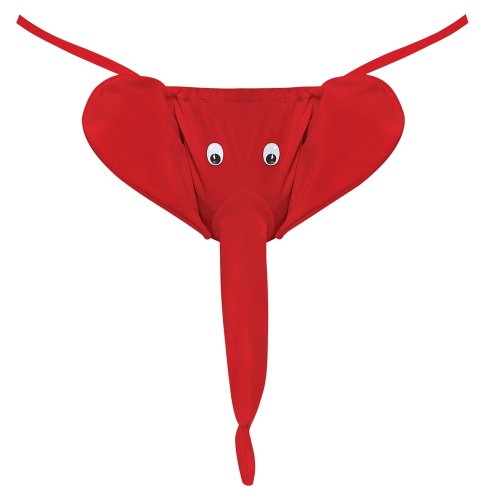 NOVELTY SQUEAKER ELEPHANT G-STRING O/S