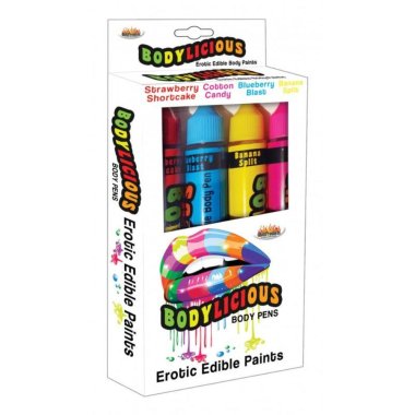 Bodylicious Edible Body Pens-4 Asst Flav