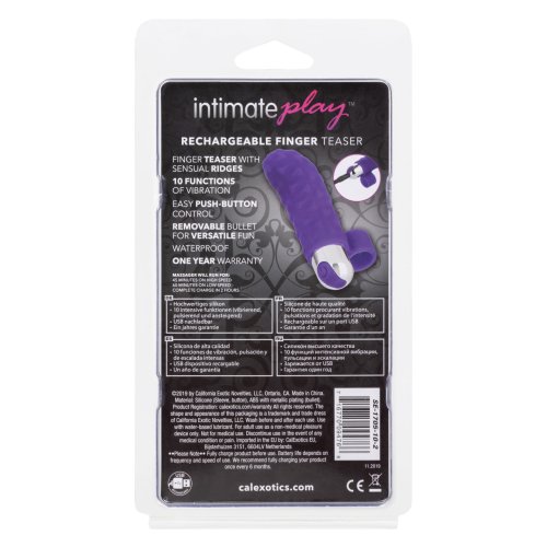 INTIMATE PLAY RECHARGEABLE FINGER TEASER