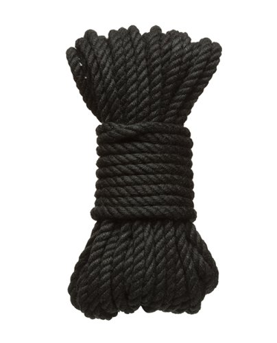 Merci Bind & Tie Hemp Bondage Rope - 30 ft - Black