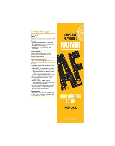 NUMB AF DESENSITIZING ANAL GEL CUPCAKE 1.5 OZ