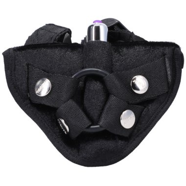 VELVET VIBRATING HARNESS ONYX