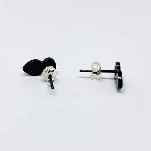 Gem Butt Plug Earrings - Pink/Silver