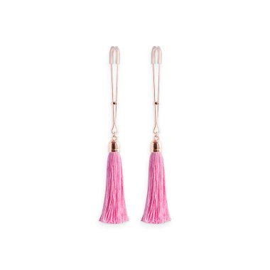Bound Nipple Clamps - T1 - Pink Tassel