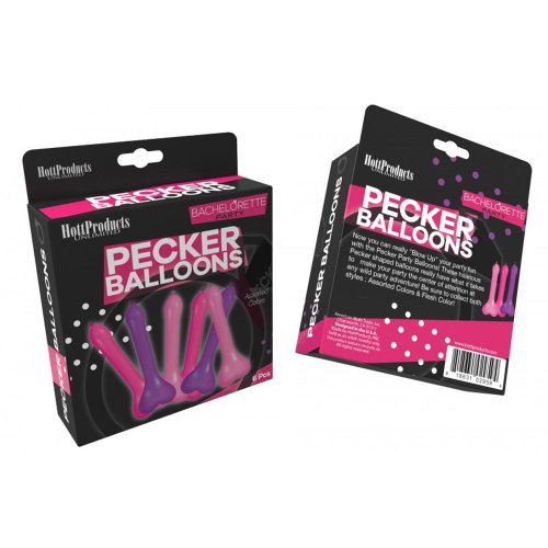 Pecker Party Balloons - Assorted Colours