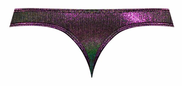 HOCUS POCUS UPLIFT THONG METALLIC PURPLE L/XL