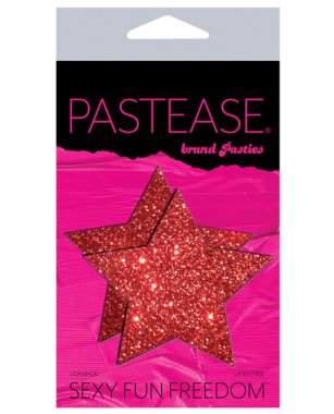 Pastease Premium Glitter Star - Red O/S