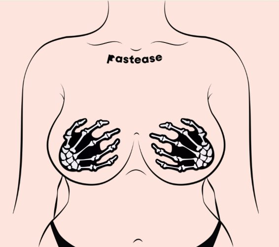 PASTEASE SKELETON HANDS GLOW IN THE DARK