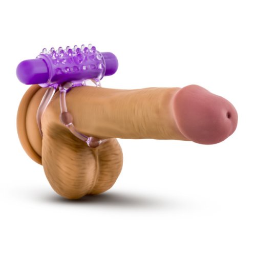 PLAY WITH ME THE PLAYER VIBRATING DOUBLE STRAP COCKRING PURPLE