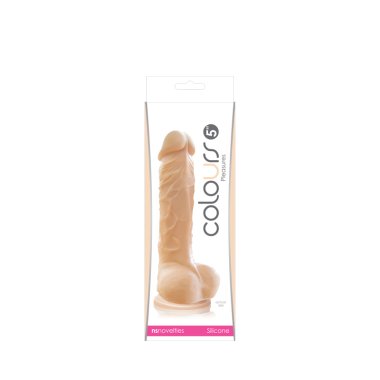 COLOURS PLEASURES 5IN DILDO WHITE