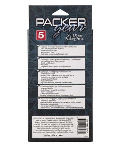 Packer Gear 5\" Packing Penis - Brown