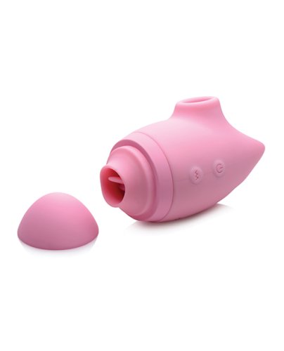 Inmi Shegasm Kitty Licker 5X Triple Clit Stimulator - Pink