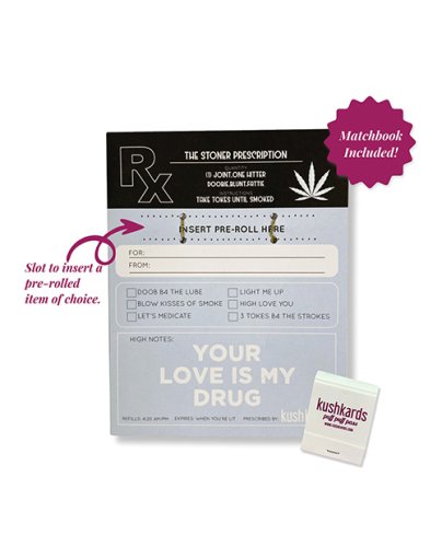 The Stoner Prescription Greeting Card w/Matchbook