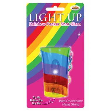 Light-UP Rainbow Pecker Shot Glass