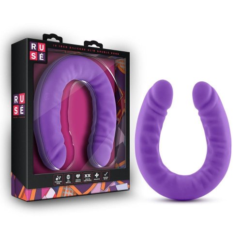 RUSE 18\" Silicone Slim Double Dong