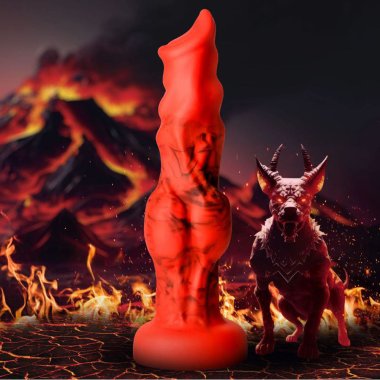 Fire Hound Silicone Dildo - Small