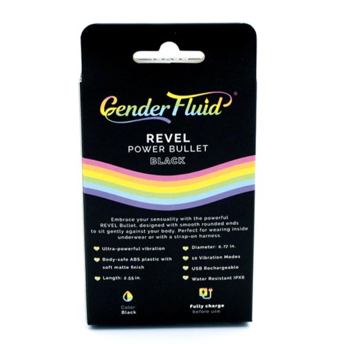 Gender Fluid Revel Power Bullet - Black