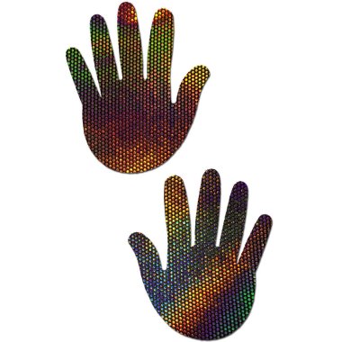 Holograph Midnight Rainbow Velvet Hand *