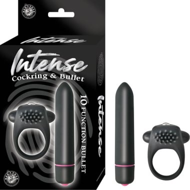 INTENSE COCKRING & BULLET-BLAC K