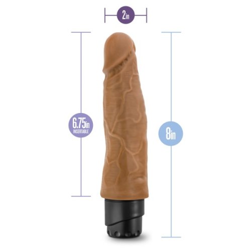 DR SKIN COCK VIBE #14 8 MOCHA \"