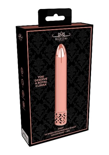 ROYAL GEMS SHINY ROSE ABS BULLET RECHARGEABLE
