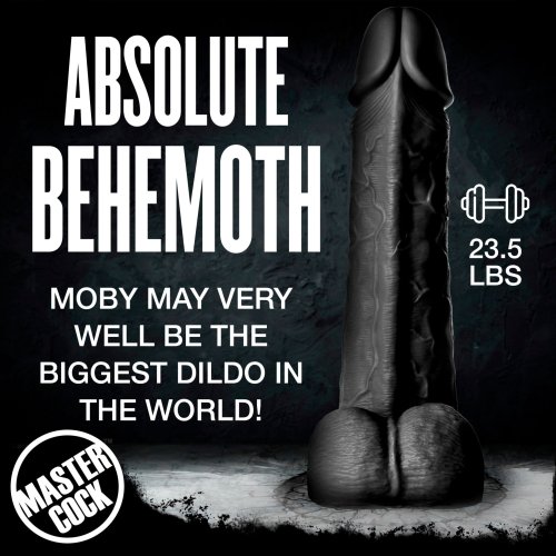 Moby 2 Foot Tall Super Dildo - Black