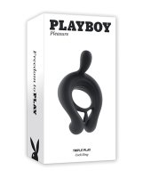 Playboy Pleasure Triple Play Cock Ring - 2 AM