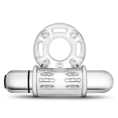 STAY HARD 10 FUNCTION BULL RING VIBRATING CLEAR