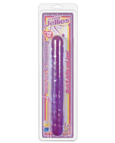 Crystal Jellies 12\" Jr. Double Dong - Purple