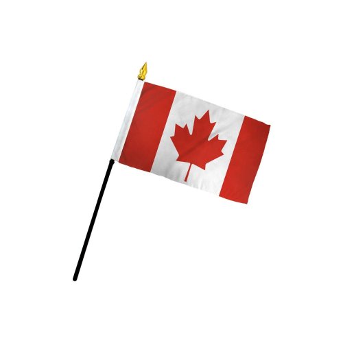Canada 4\"x 6\" Stick Flag *