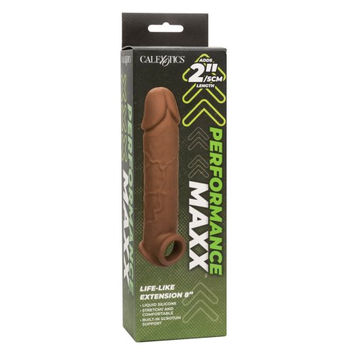 PERFORMANCE MAXX LIFE-LIKE EXTENSION 8IN BROWN