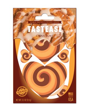 Pastease Tastease Edible Pasties & Pecker Wraps - Cinna-Buns O/S