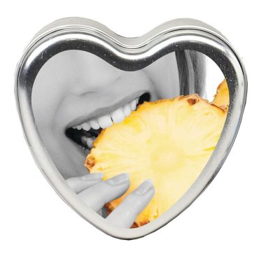 CANDLE 3-IN-1 HEART EDIBLE PINEAPPLE BREEZE 4.7 OZ
