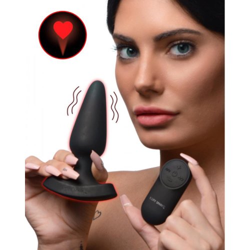 Laser Heart Medium Anal Plug w/ RC