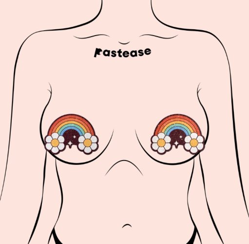 PASTEASE RAINBOW FLOWERS