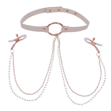 Peaches ‘n CreaMe Collar with Nipple Clamps